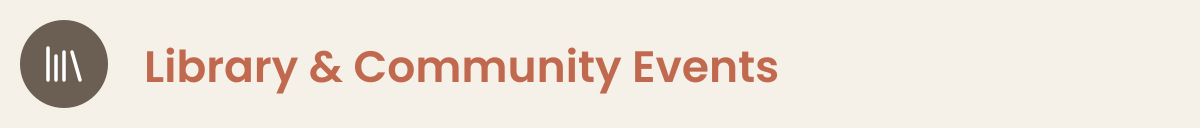Library & Community Events