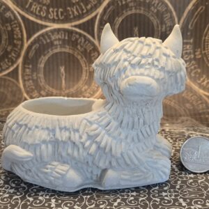 Highland cow bowl