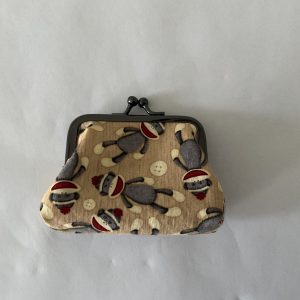 Small Case With Sock Monkey Design